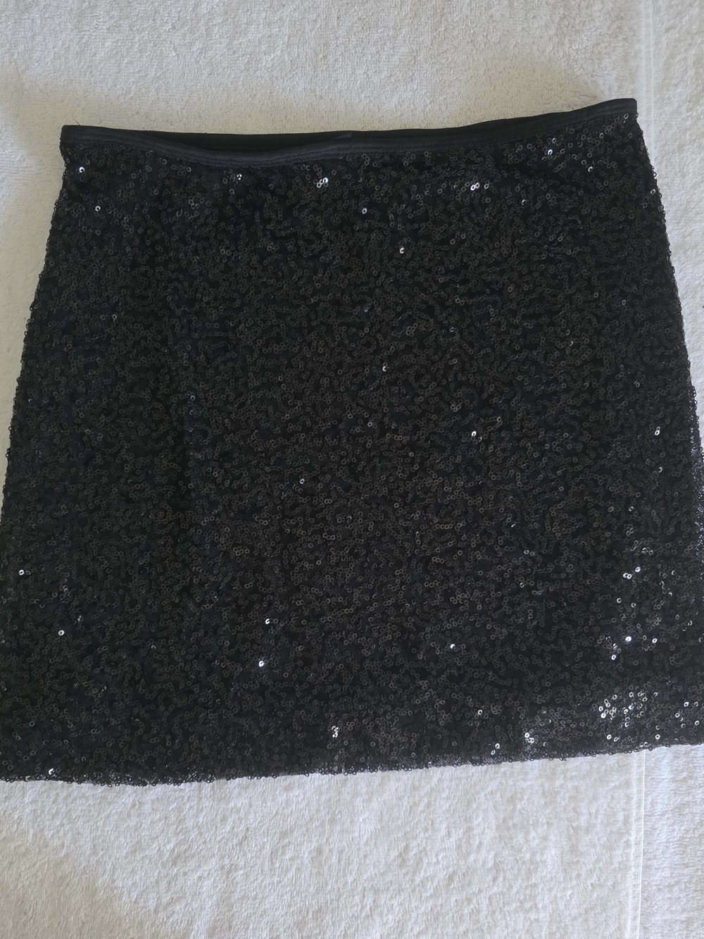 Express Black Sequin Mini Skirt – Perfect Party/Holiday Statement Piece!